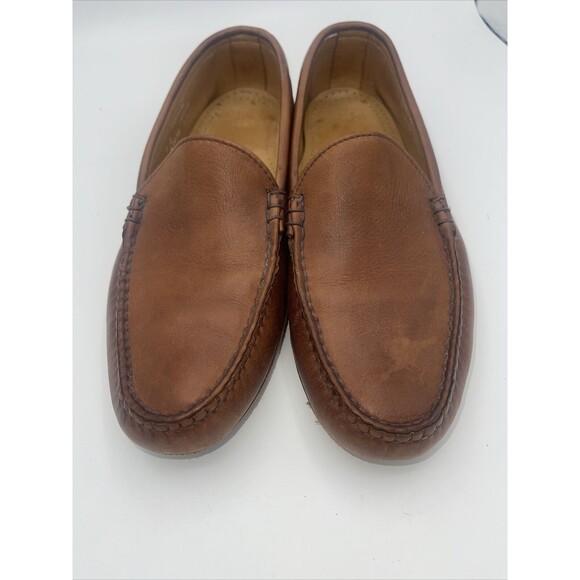 Allen Edmonds Castine Leather Driving Moccasins Sz 9B - Picture 2 of 12